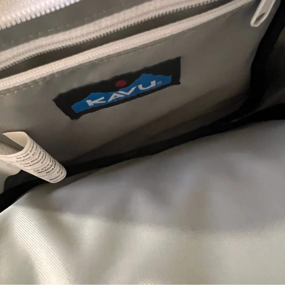 Kavu Green Cream and Brown Crossbody Sling Pack
